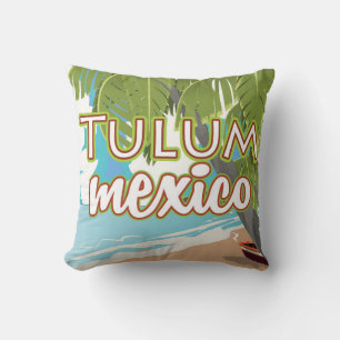 Tulum, Mexiko Reiseplakat Kissen