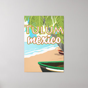 Tulum, Mexiko-Reiseplakat Leinwanddruck