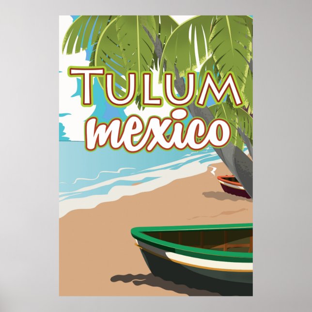 Tulum, Mexiko-Reiseplakat Poster (Vorne)