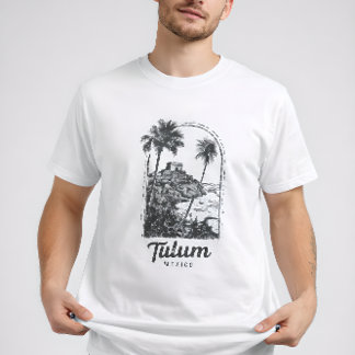 Tulum Mexiko Vintage Reiseziel Mayan Ruine T-Shirt