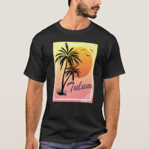Tulum Retro Vintag Sunset T-Shirt