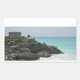 Tulum-Ruine-Aufkleber Rechteckiger Aufkleber