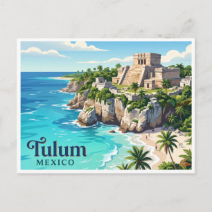 Tulum-Ruinen Mexiko Postkarte