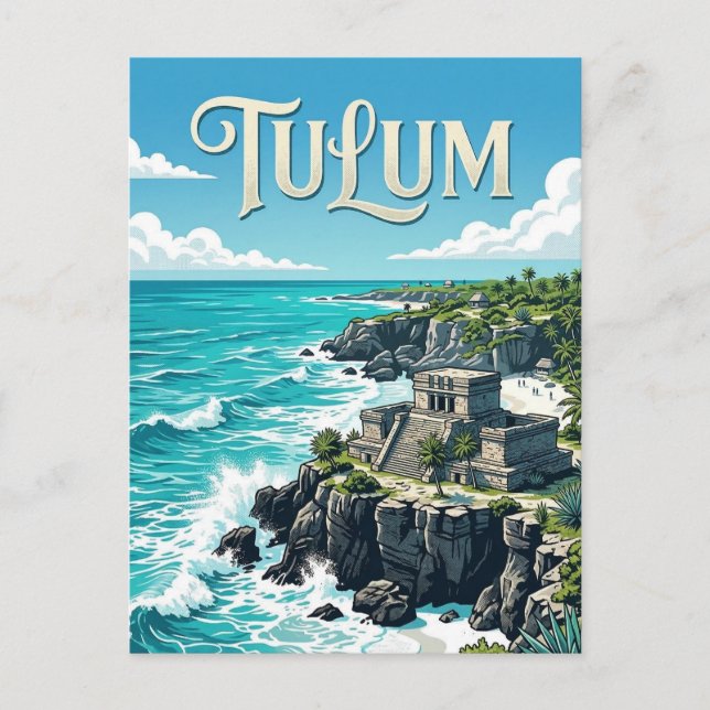 Tulum-Ruinen Postkarte (Vorderseite)