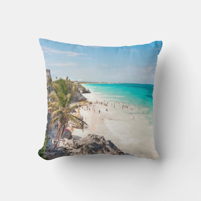 Tulum-Strand Kissen (Vorderseite)
