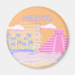 Tulum, Travel Art, Preppy Magnet