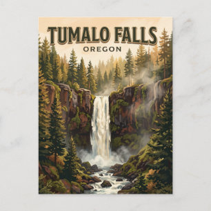 Tumalo Falls Oregon Postkarte