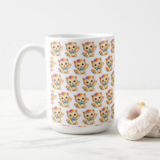 Tumble das Kätzchen Regenbogen Kaffeetasse