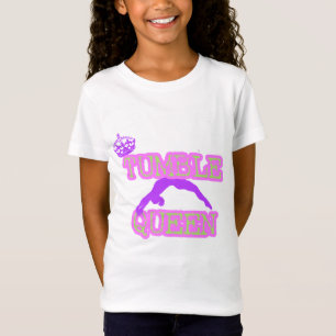 Tumble-Königin Gymnast-Mädchen-Shirt T-Shirt