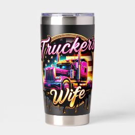 Tumbler für die Ehefrau eines Truckers Thermobecher