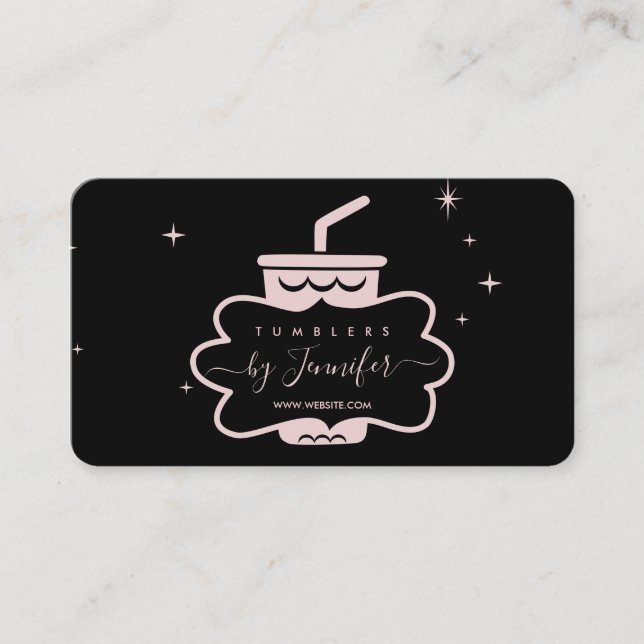 Tumbler-Tasse Visitenkarte (Vorderseite)