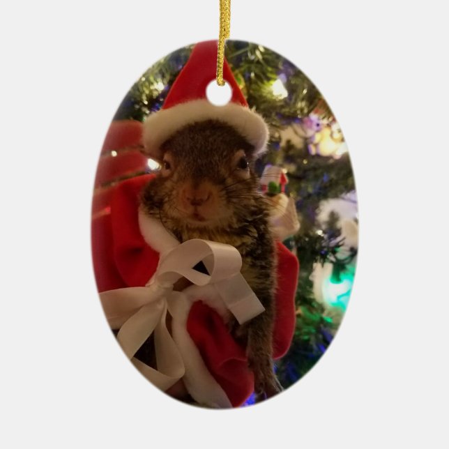 Tumbleweed-Weihnachtsverzierung Keramik Ornament (Vorne)