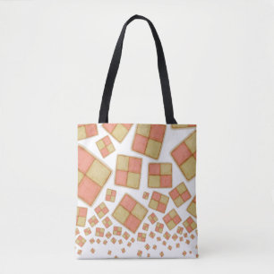 Tumbling Battenberg Kuchen Tote Bag