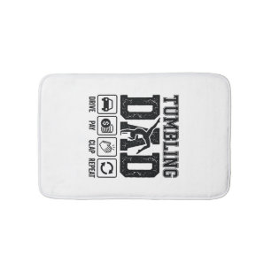 Tumbling Dad Drive Pay Klatschen Wiederholen Shirt Badematte