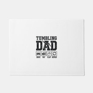Tumbling Dad Drive Pay Klatschen Wiederholen Shirt Fußmatte