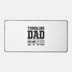 Tumbling Dad Drive Pay Klatschen Wiederholen Shirt Schreibtischunterlage