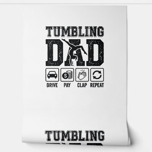 Tumbling Dad Drive Pay Klatschen Wiederholen Shirt Tapete