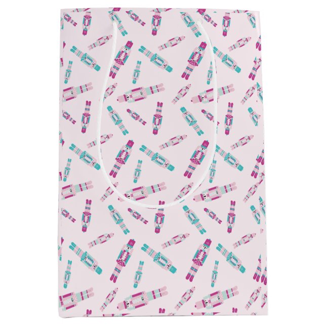 Tumbling Nutcrackers Medium Geschenktasche Mittlere Geschenktüte (Vorderseite)