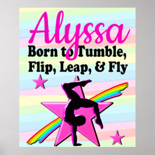 TUMBLING QUEEN GYMNASTICS MIRL POSTER