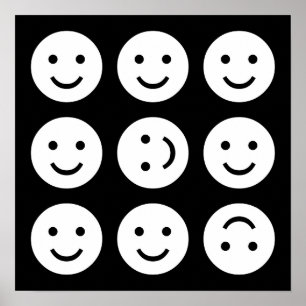 Tumbling - Schwarz-Weiß Poster