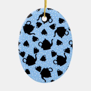 Tumbling Tea Party Keramikornament