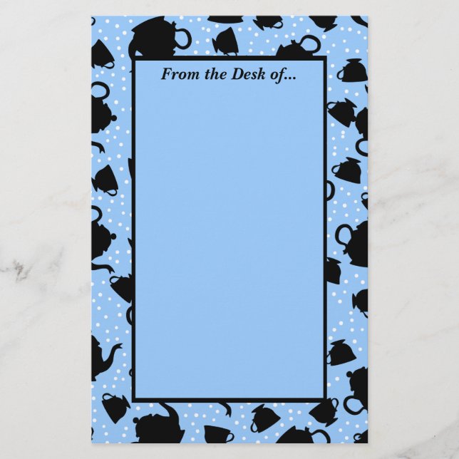 Tumbling Tee Party Briefpapier (Vorderseite)