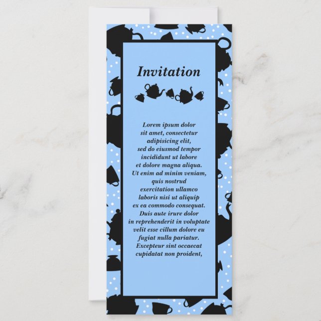 Tumbling Tee Party Einladung (Vorderseite)