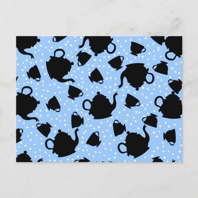 Tumbling Tee Party Postkarte (Vorderseite)