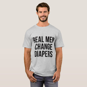 Tumblr T - Shirt Real Men ändern Diape
