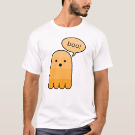 Tumeric Orange Boo Ghost Halloween T-Shirt
