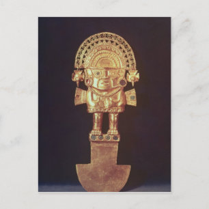 Tumi oder zeremonielles Messer in Form von Naylamp Postkarte