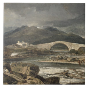 Tummel Bridge, Perthshire, c.1801-03 (Öl auf der Fliese