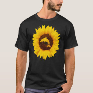Tümmler Für Frauen Männer Fisch Marine Sonnenblum T-Shirt