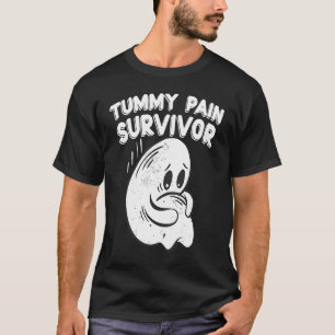 Tummy Ache Survivor Funny IBS Sufferer Stomach Pai T-Shirt