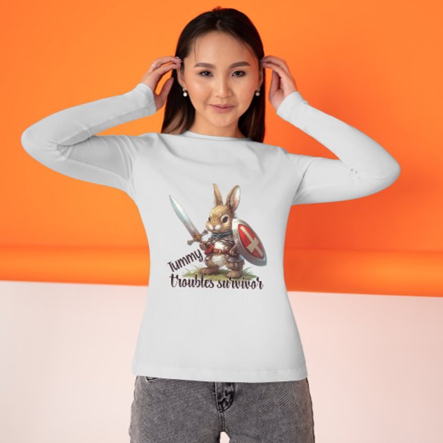 Tummy Troubles Survivor – Brave Bunny Edition T-Shirt (Tummy Troubles Survivor – Brave Bunny Edition T-Shirt
)