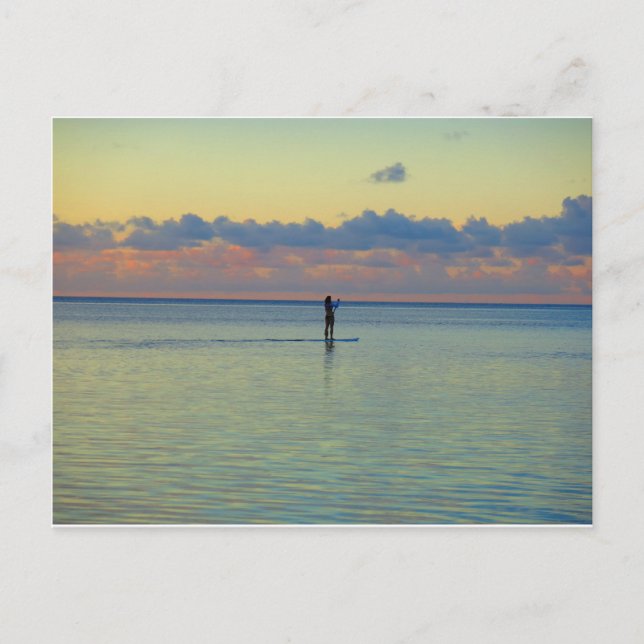 Tumon Bay Paddle Boarding Postkarte (Vorderseite)