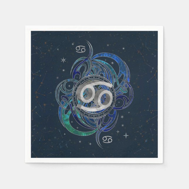Tumor Zodiac Sign Water Element Serviette (Vorderseite)