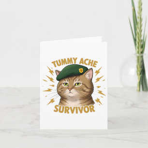 Tumorache Survivor Sticker Karte