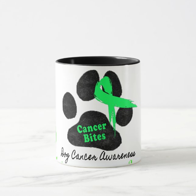 Tumorbites Hunde Krebs Lymphom Bewusstsein Tasse (Zentrum)