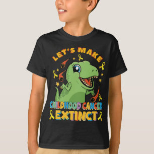 Tumorerkrankung bei Kindern Niedlich Dinosaurier T T-Shirt