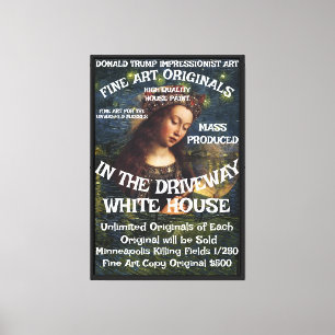 Tump Minneapolis Mord Feine Kunst Original Trump Leinwanddruck