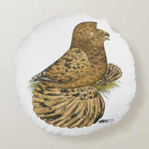 Tumpeter Pigeon Almond Rundes Kissen