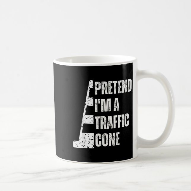 Tun Als Wäre Ich Ein Verkehrszeichen Lustiges Faul Kaffeetasse (Rechts)
