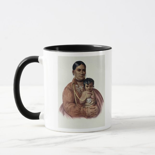 , Tun-Hon-Gehen eine Osage-Frau Tasse (Links)