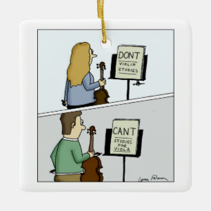 Tun nicht und schräges Sutdies für Violine und Keramikornament