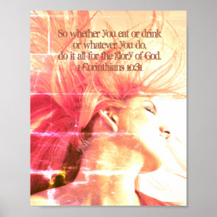 Tun Sie alles für die Herrlichkeit Gottes. 1 Korin Poster