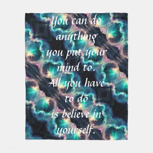 Tun Sie alles, was Fleece Blanket (Vorderseite)