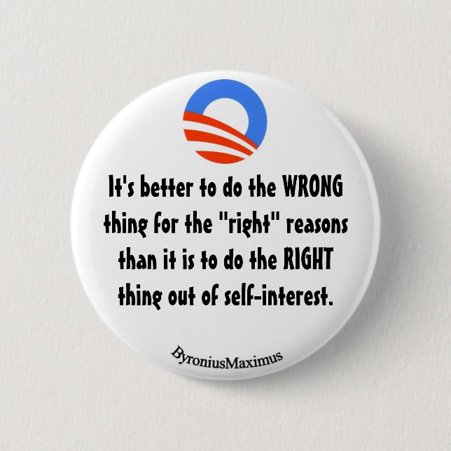 Tun Sie das Richtige! Button (Vorderseite)