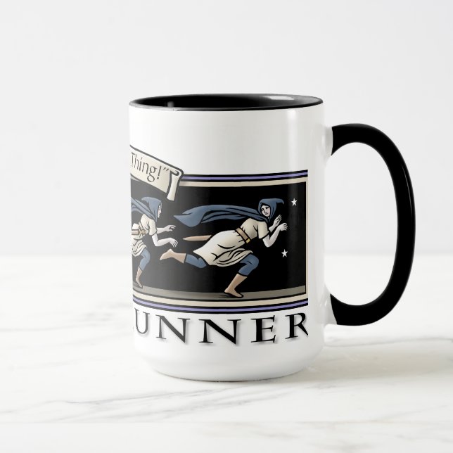 "Tun Sie die Hundesache" Nightrunner Tasse (Rechts)