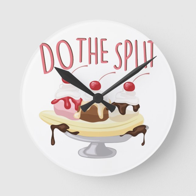 Tun Sie die Spalte Runde Wanduhr (Vorderseite)